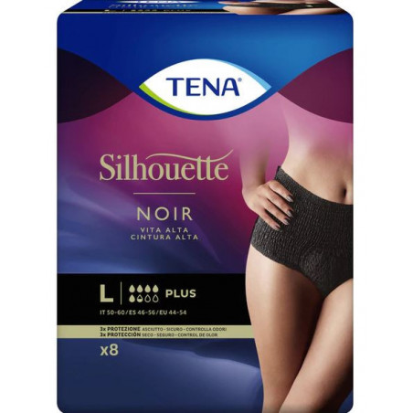 TENA SILHO MUT VITA ALTA NERO L 703086