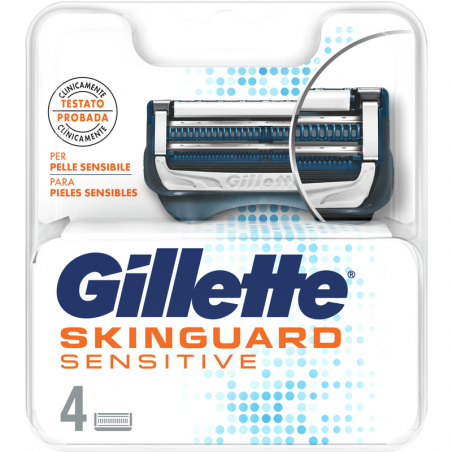 GILLETTE SKINGUARD SENS.LAME RIC.X4