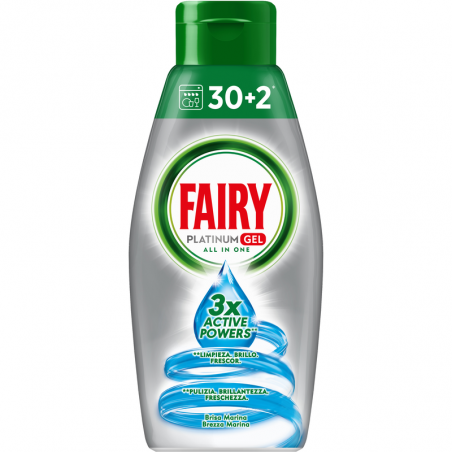 FAIRY PLATINUM GEL 3X A POW.OCEANO 650ML