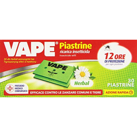 VAPE ZANZARE PIASTRINE HERBAL X30