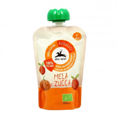 ALCE NERO PUREA MELA ZUCCA 100GR