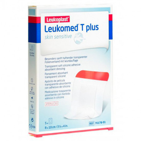 LEUKOMED T PLUS SK.SENS.CER.ADES.8X10