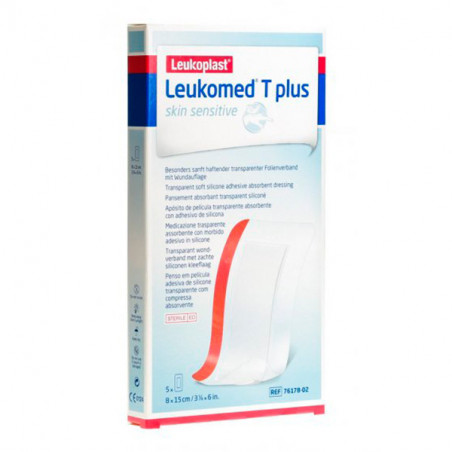 LEUKOMED T PLUS SK.SENS.CER.ADES.AS.8X15