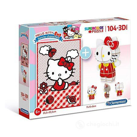 PUZZLE 104 3D MODEL HELLO KITTY(E)