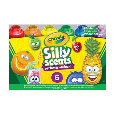 CRAYOLA SILLY SCENTS TEMPERE LAVABILI x6