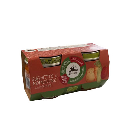 ALCE NERO SUGO POM VERD.BIO GR.80X2