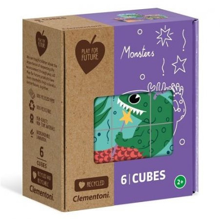 CLEMENTONI  6 CUBI PFF MONSTERS(E)