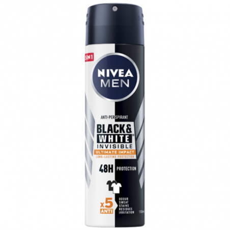 NIVEA DEO SPR MEN B&W ULT IMP.150ML