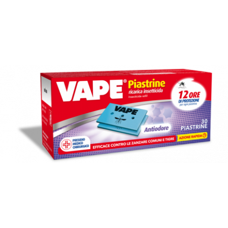 VAPE ZANZARE PIASTRINE A ODORE X30