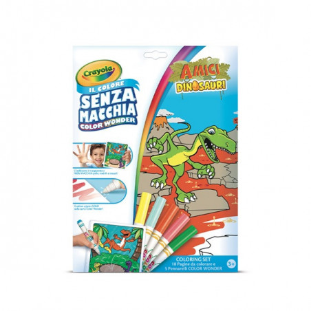 CRAYOLA SET DA COLOR.DINOSAURI