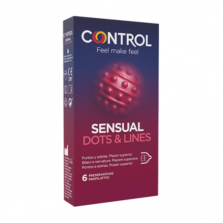 CONTROL SENSUAL DOTS&LINES 6PZ