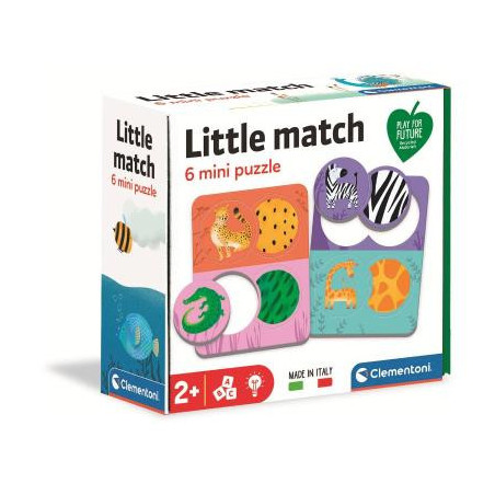 LITTLE MATCH MINI PUZZLE ANIMALI E TEXT(