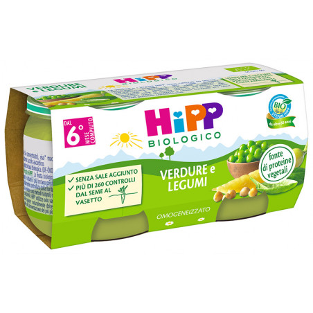 HIPP OMO VERDURE LEGUMI  GR.80X2