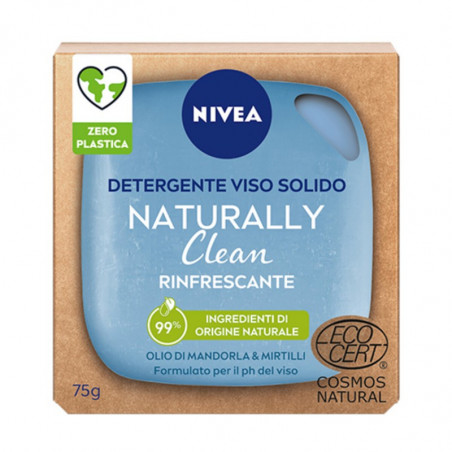 NIVEA DETERG.VISO SOLIDO RINFR.75GR