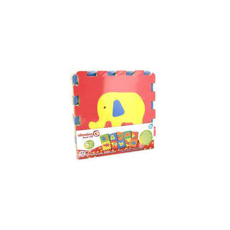 GLOBO MATTONELLE PUZZLE ANIMALI 5PZ