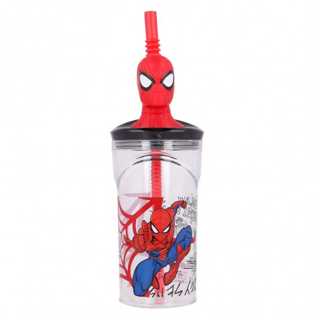 BICCHIERE C CAN 3D TRIT.SPIDERMAN 360ML