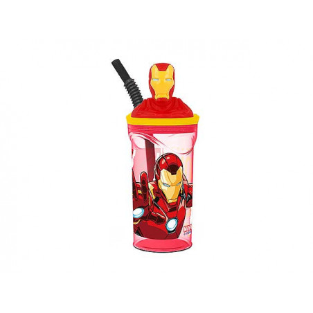 BICCHIERE C CAN 3D TRIT.IRON MAN 360ML