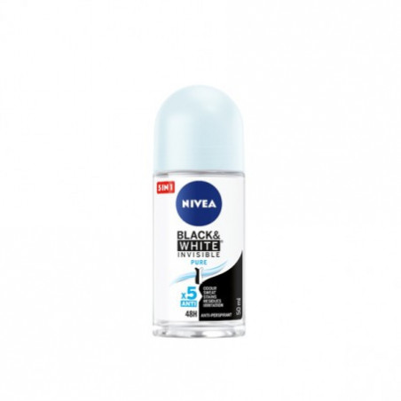 NIVEA DEO ROLL ON INV.B&W PURE 50ML