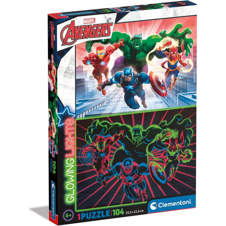 PUZZLE GLOWING LIGHT AVENGERS 104P(E)