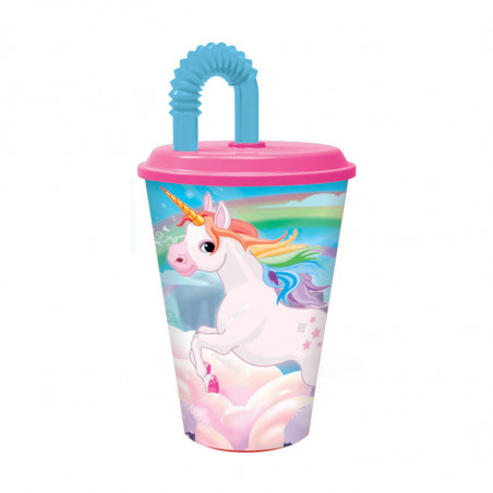 BICCHIERE C CAN.UNICORNO 430ML