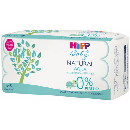 HIPP SALVIETTE NATURAL AQUA S.PROF.3X48