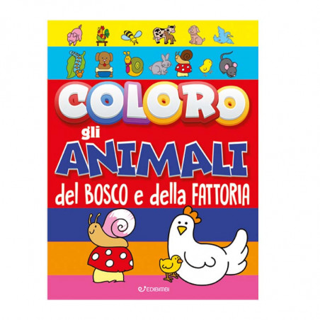 EDICART COLORO GLI ANIMALI DEL BOSCO FAT