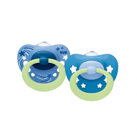 NUK SUCCH.SIGN.NIGHT SIL 6-18M X2(E)