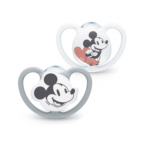 NUK SUCCH.SPACE MICKEY SIL 6-18M X2(E)