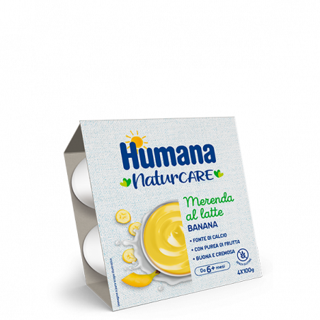 HUMANA MERENDA LATTE BANANA GR.100X4