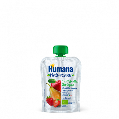 HUMANA FRULLY FRUTTA MELA PERA FR 90GR