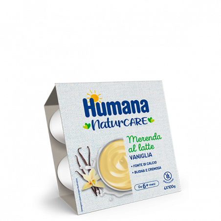 HUMANA MERENDA LATTE VANIGLIA GR.100X4