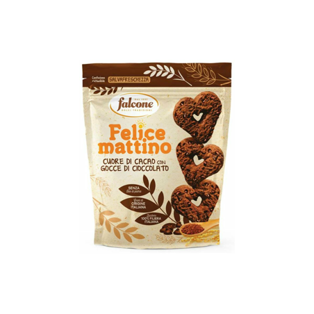 FALCONE BISC.CUORE CACAO C GOCCE 500GR