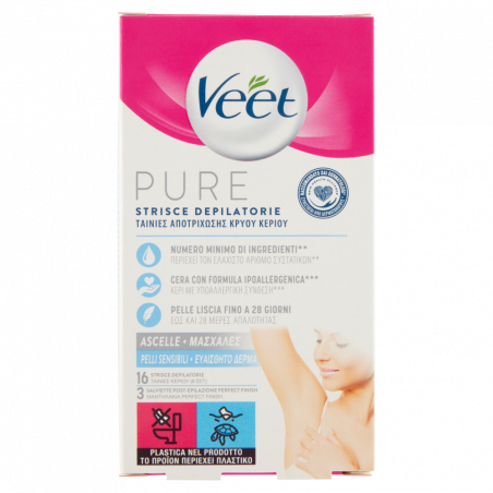 VEET PURE STRISCE DEPIL.ASCELLE PS X16