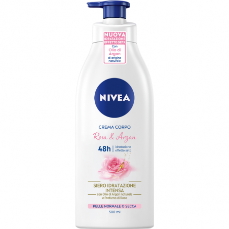 NIVEA CR.CORPO FLUIDA ROSA ARGAN 500ML