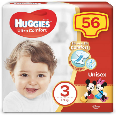 HUGGIES ULTRA COMFORT GRANDE T.3 4-9KG X