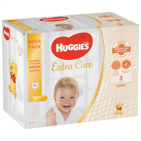 HUGGIES EXTRA CARE MEGA TG.3 96PZ