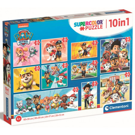 PUZZLE 10 IN 1 PAW PATROL