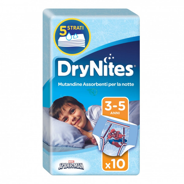 HUGGIES DRY NITES BOY 3-5A X10(E)