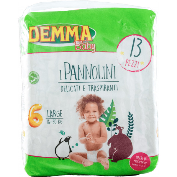 DEMMA PANNOLINI LARGE TG.6 KG.16-30 X13