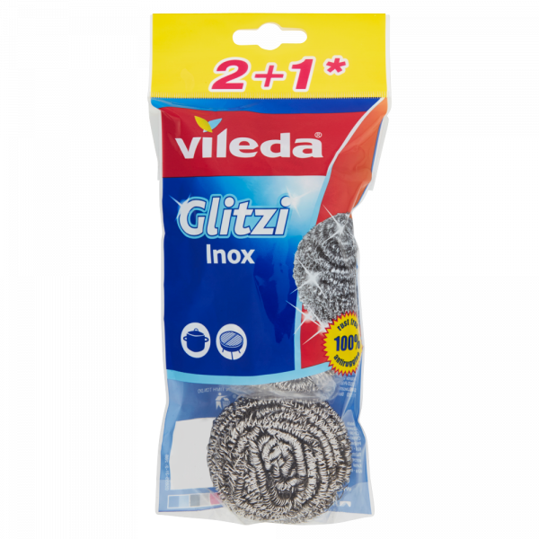 VILEDA PAGLIETTA INOX 2+1GLITZI 151105