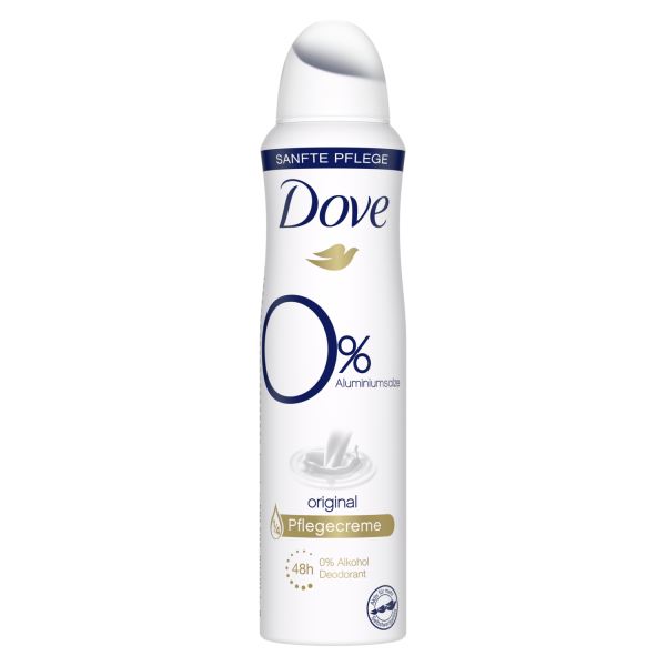 DOVE DEO 0% SPR ORIGINAL 150ML