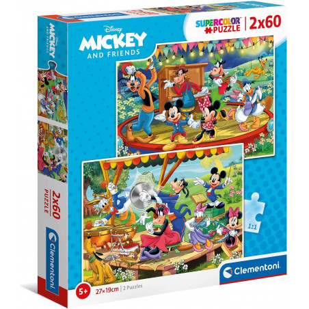 PUZZLE 2X60 MICKEY AND   FRIENDS