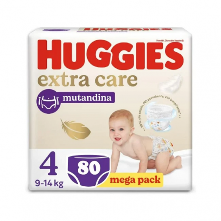 HUGGIES EXTRA CARE MUT.MEGA TG.4 80PZ