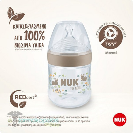 NUK BIBERON F NATURE TC SIL 0-6M 150ML