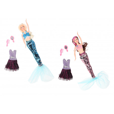 GLOBO FASHION DOLL SIRENA PAILL.2IN1