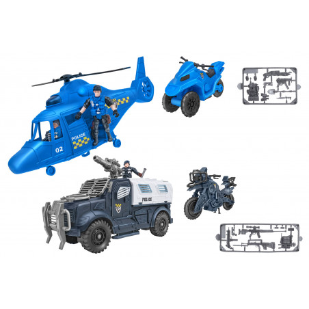 GLOBO PLAYSET POLIC SWAT C VEIC MOTO ELI