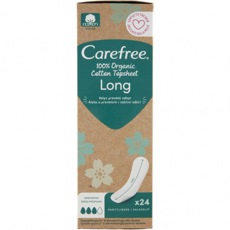 CAREFREE SALVASLIP ORGANIC PLUS LONGx24