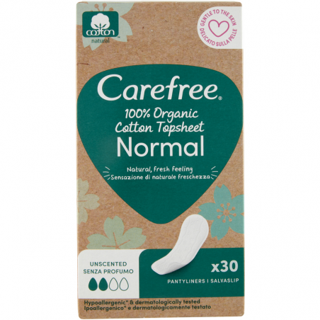 CAREFREE SALVASLIP ORGANIC NORM.x30