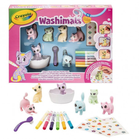 CRAYOLA WASHIMALS PET SET ATT.C PASTELLO