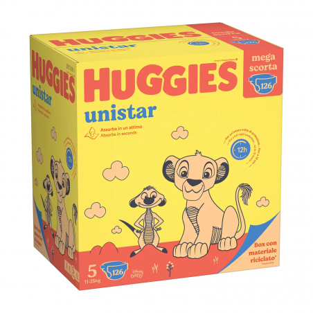 HUGGIES UNISTAR MEGA TG.5 11-25KG 126PZ